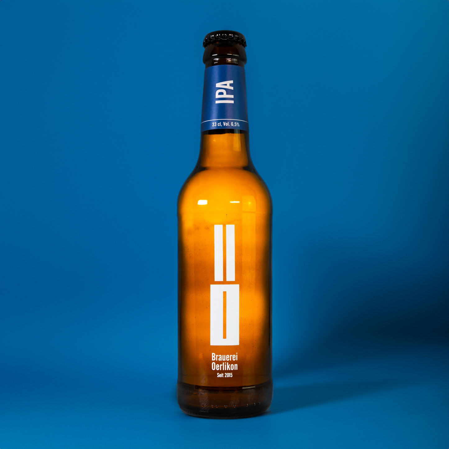 Bottle of IPA India Pale Ale by Brauerei Oerlikon
