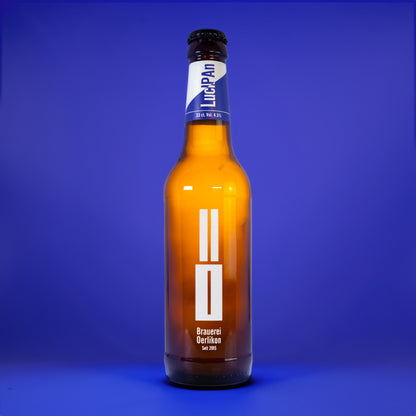 Bottle of LucIPAn Session IPA by Brauerei Oerlikon